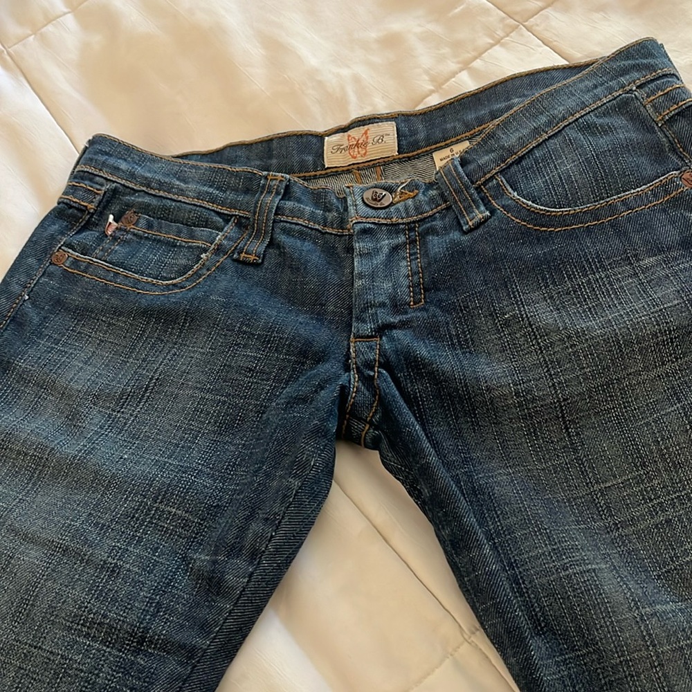 Frankie B boot cut low rise jeans